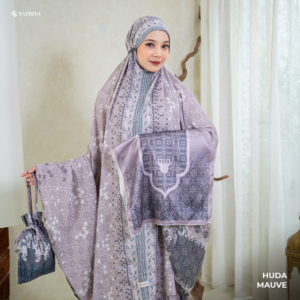 TAZBIYA MUKENA HUDA SERIES | MUKENA RAYON SAJADAH PREMIUM 2IN1 DEWASA