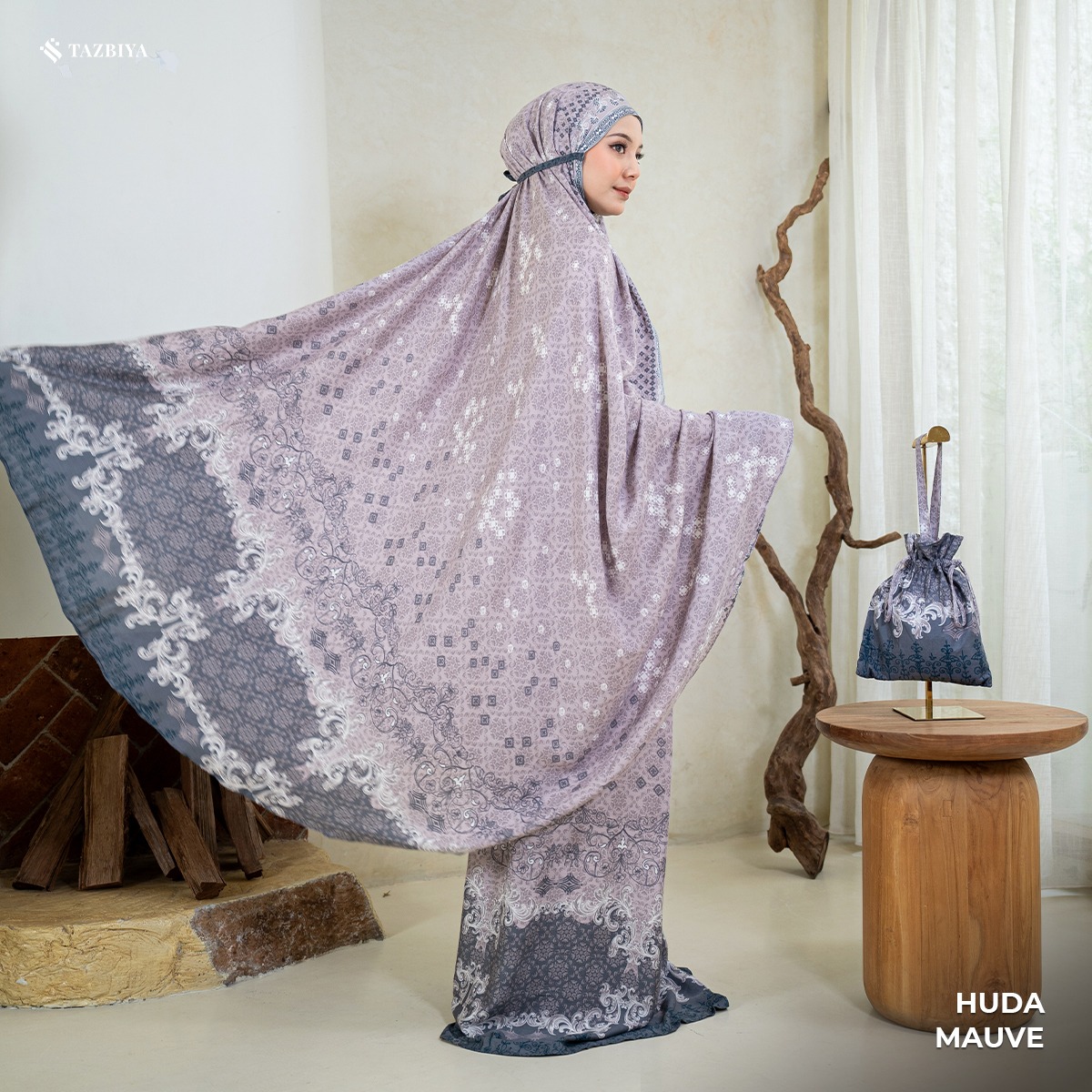 TAZBIYA MUKENA HUDA SERIES | MUKENA RAYON SAJADAH PREMIUM 2IN1 DEWASA