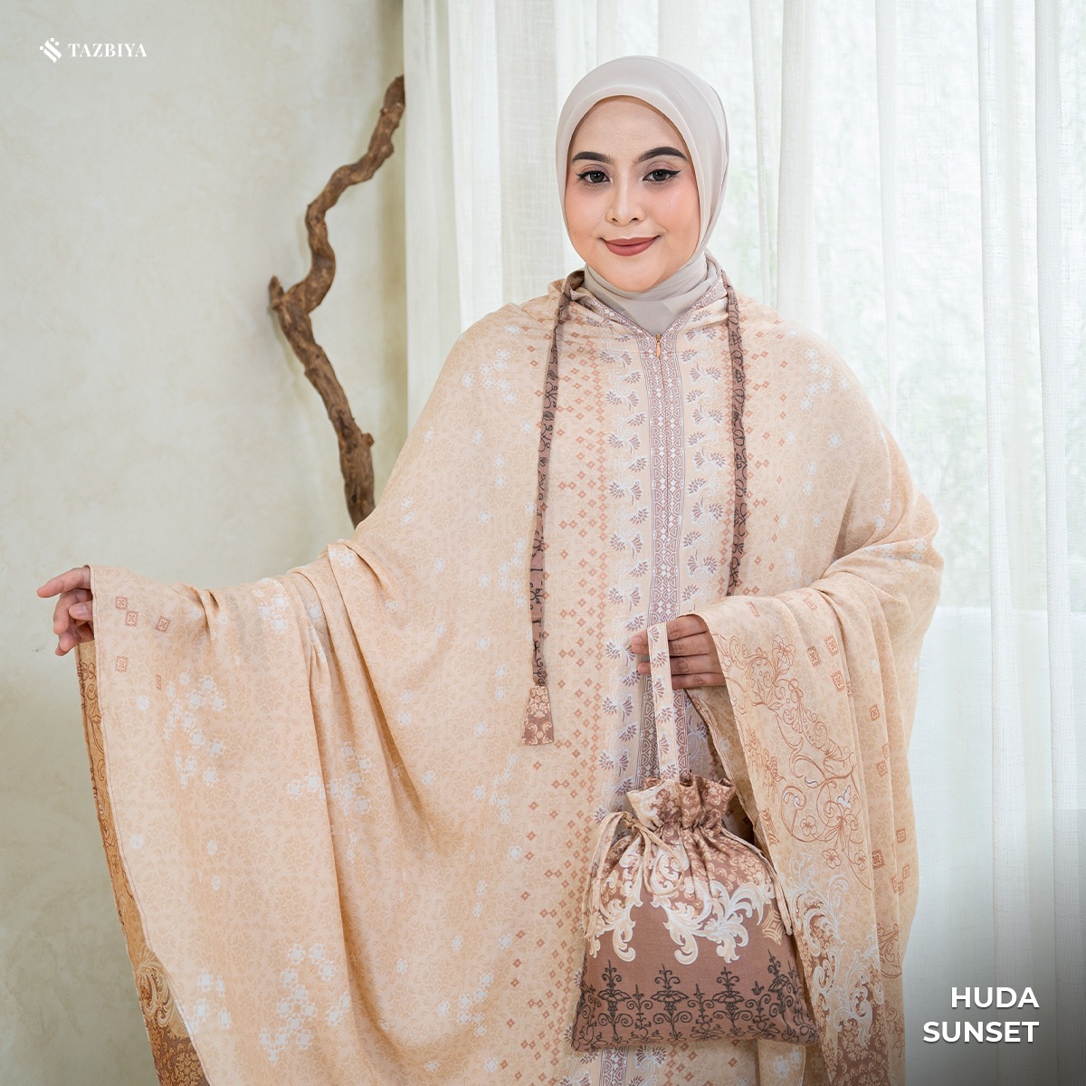 TAZBIYA MUKENA HUDA SERIES | MUKENA RAYON SAJADAH PREMIUM 2IN1 DEWASA