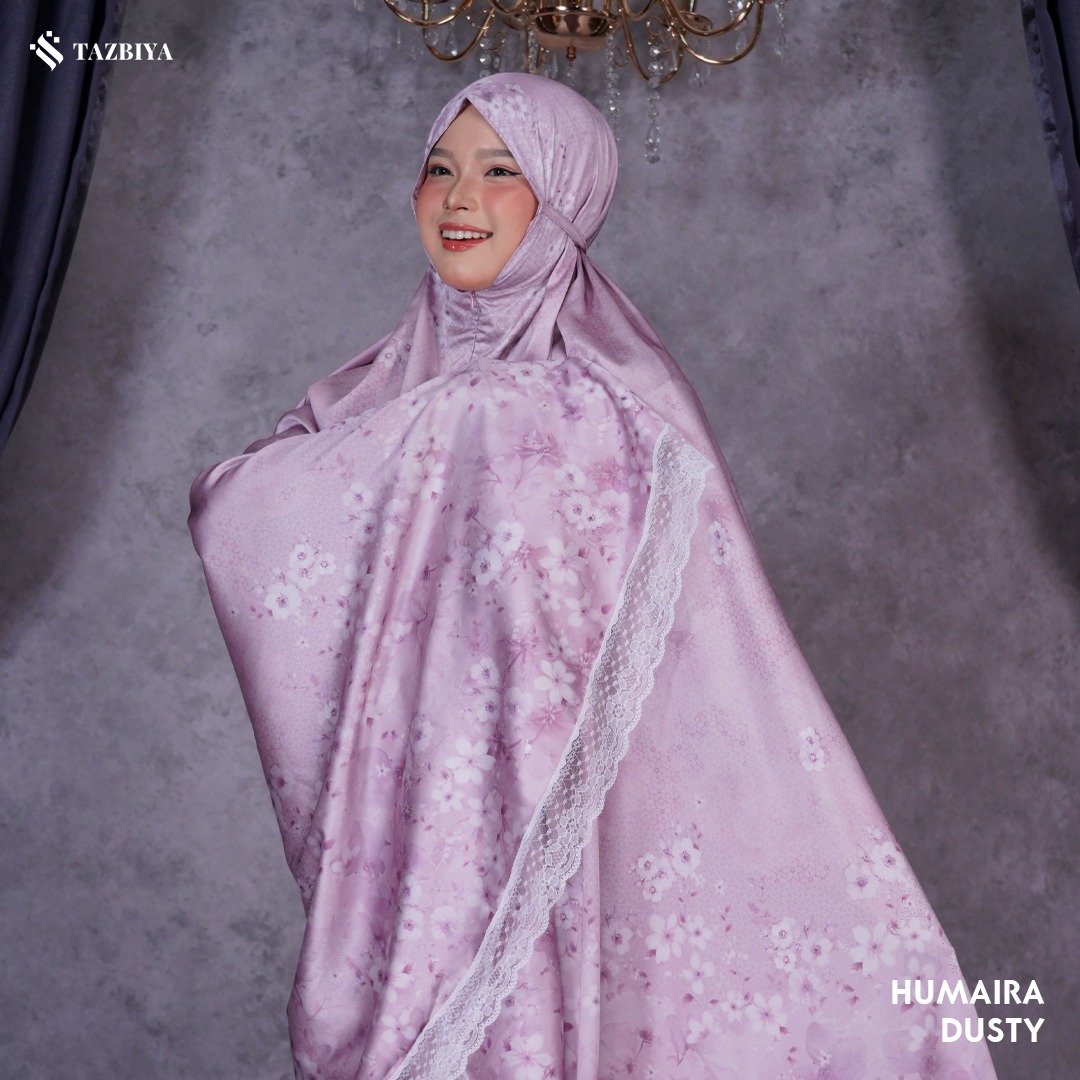 TAZBIYA MUKENA SILK RUFFLE HUMAIRA SERIES ALLSIZE