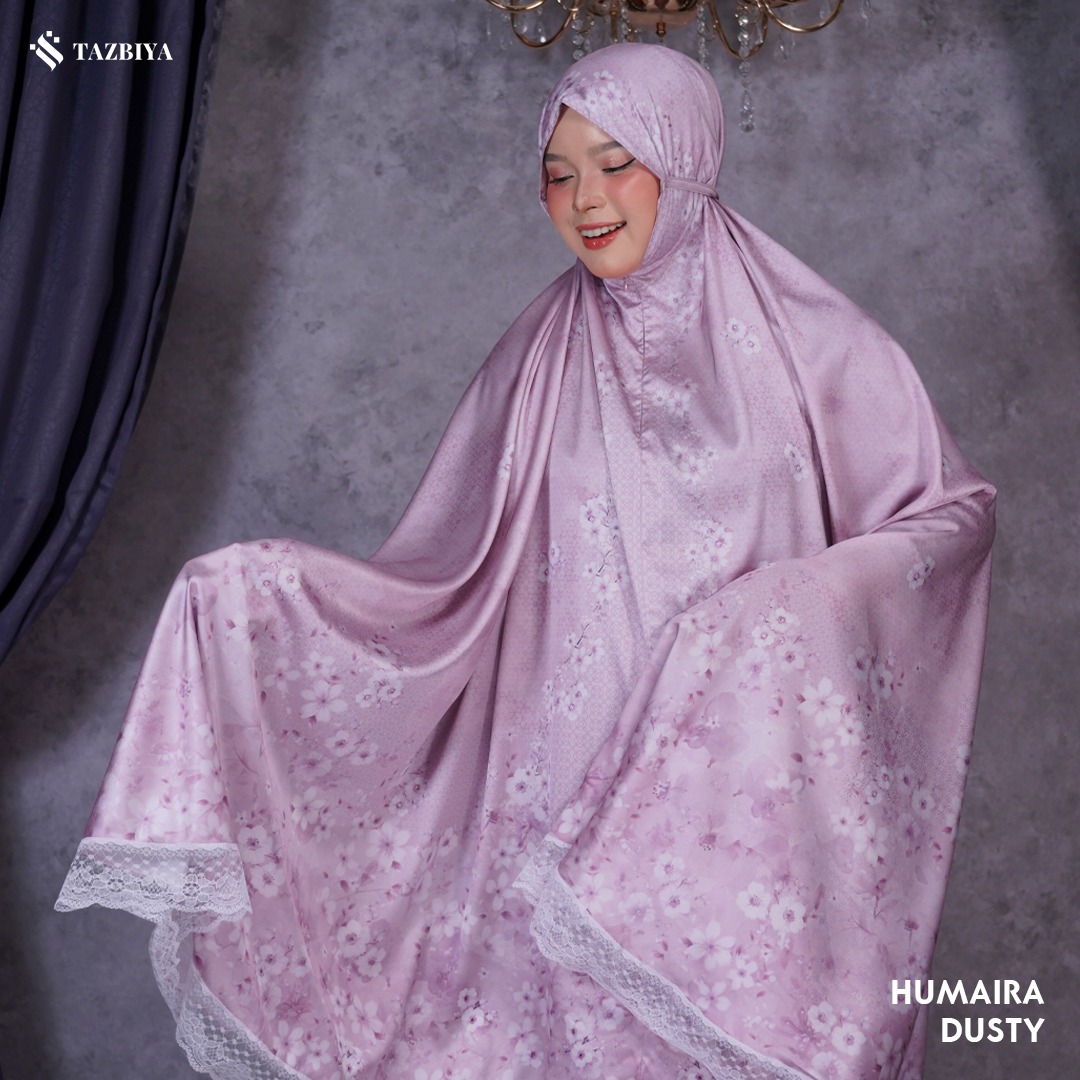 TAZBIYA MUKENA SILK RUFFLE HUMAIRA SERIES ALLSIZE