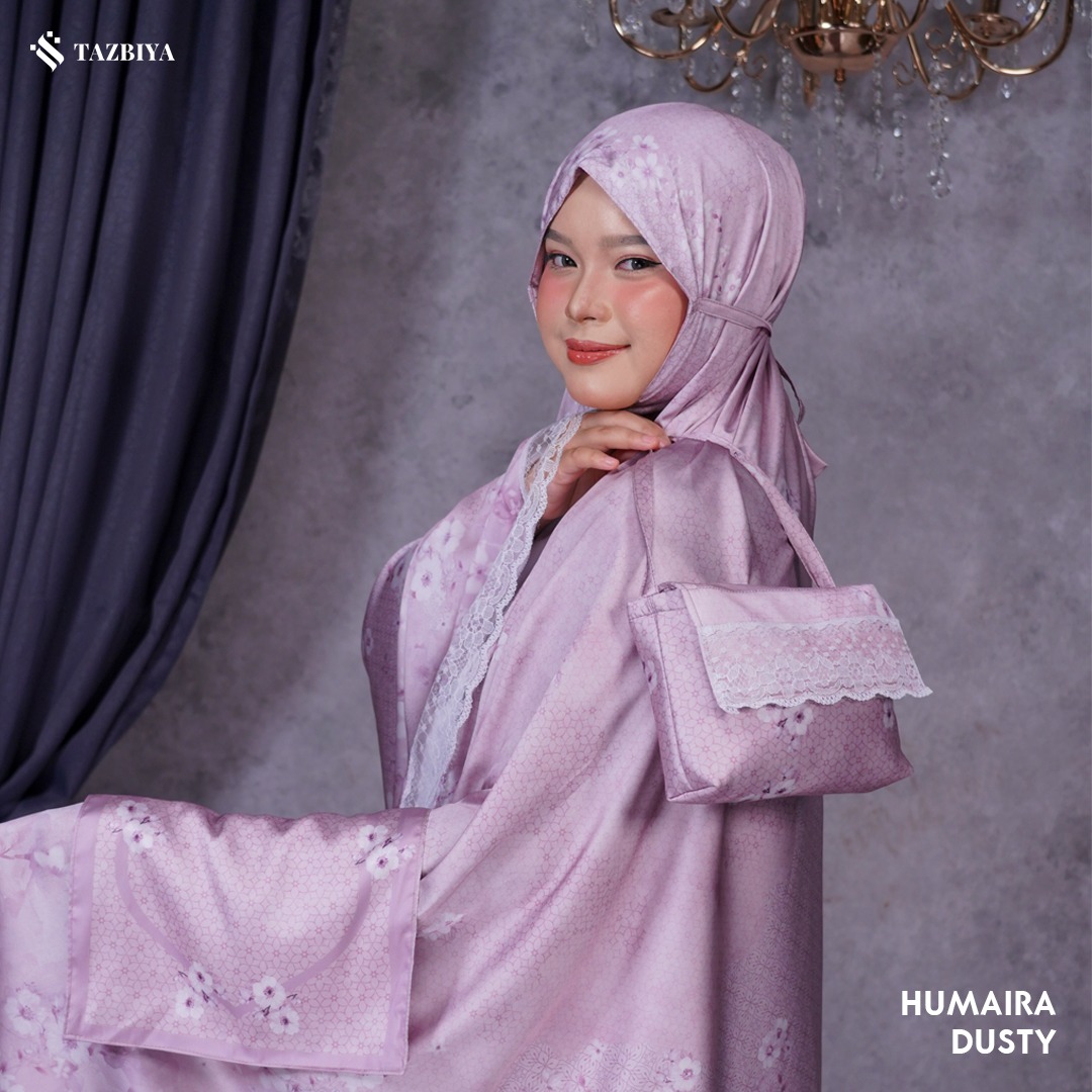 TAZBIYA MUKENA SILK RUFFLE HUMAIRA SERIES ALLSIZE