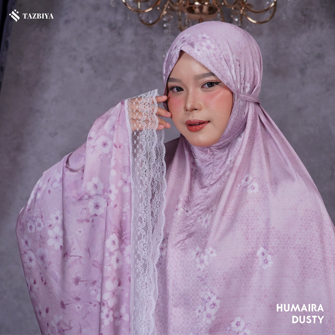 TAZBIYA MUKENA SILK RUFFLE HUMAIRA SERIES ALLSIZE
