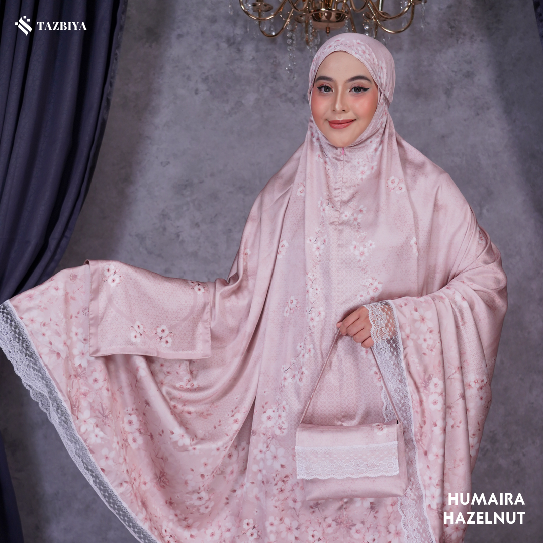 TAZBIYA MUKENA SILK RUFFLE HUMAIRA SERIES ALLSIZE