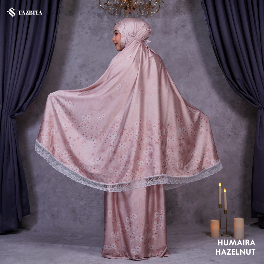 TAZBIYA MUKENA SILK RUFFLE HUMAIRA SERIES ALLSIZE
