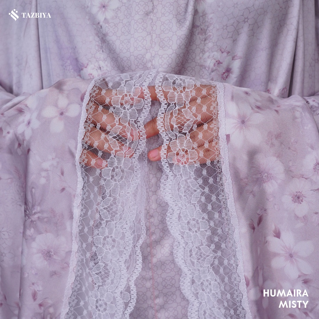 TAZBIYA MUKENA SILK RUFFLE HUMAIRA SERIES ALLSIZE