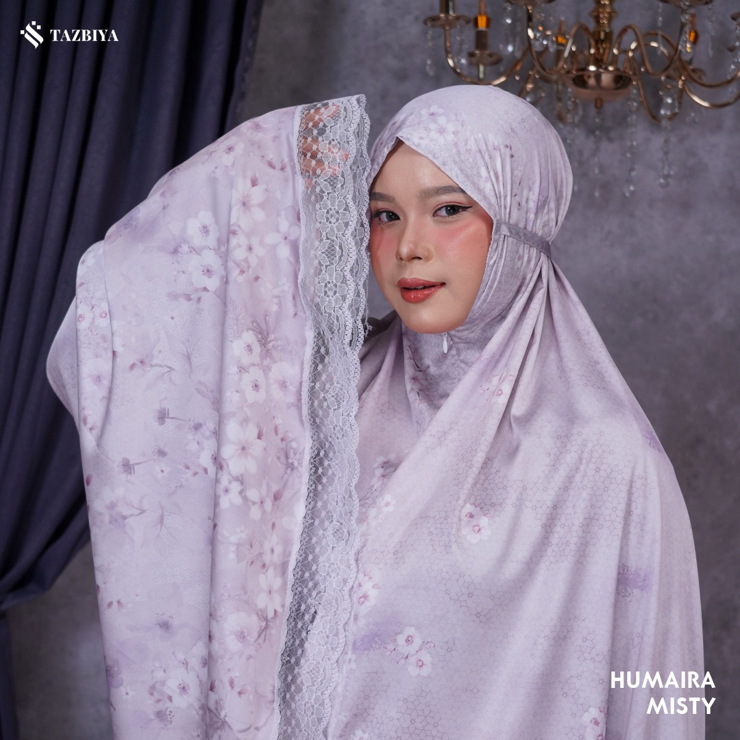 TAZBIYA MUKENA SILK RUFFLE HUMAIRA SERIES ALLSIZE