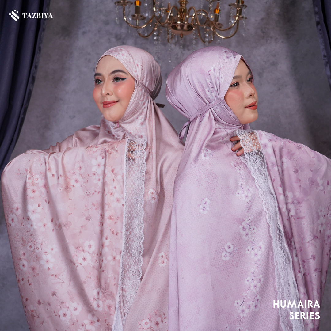 TAZBIYA MUKENA SILK RUFFLE HUMAIRA SERIES ALLSIZE