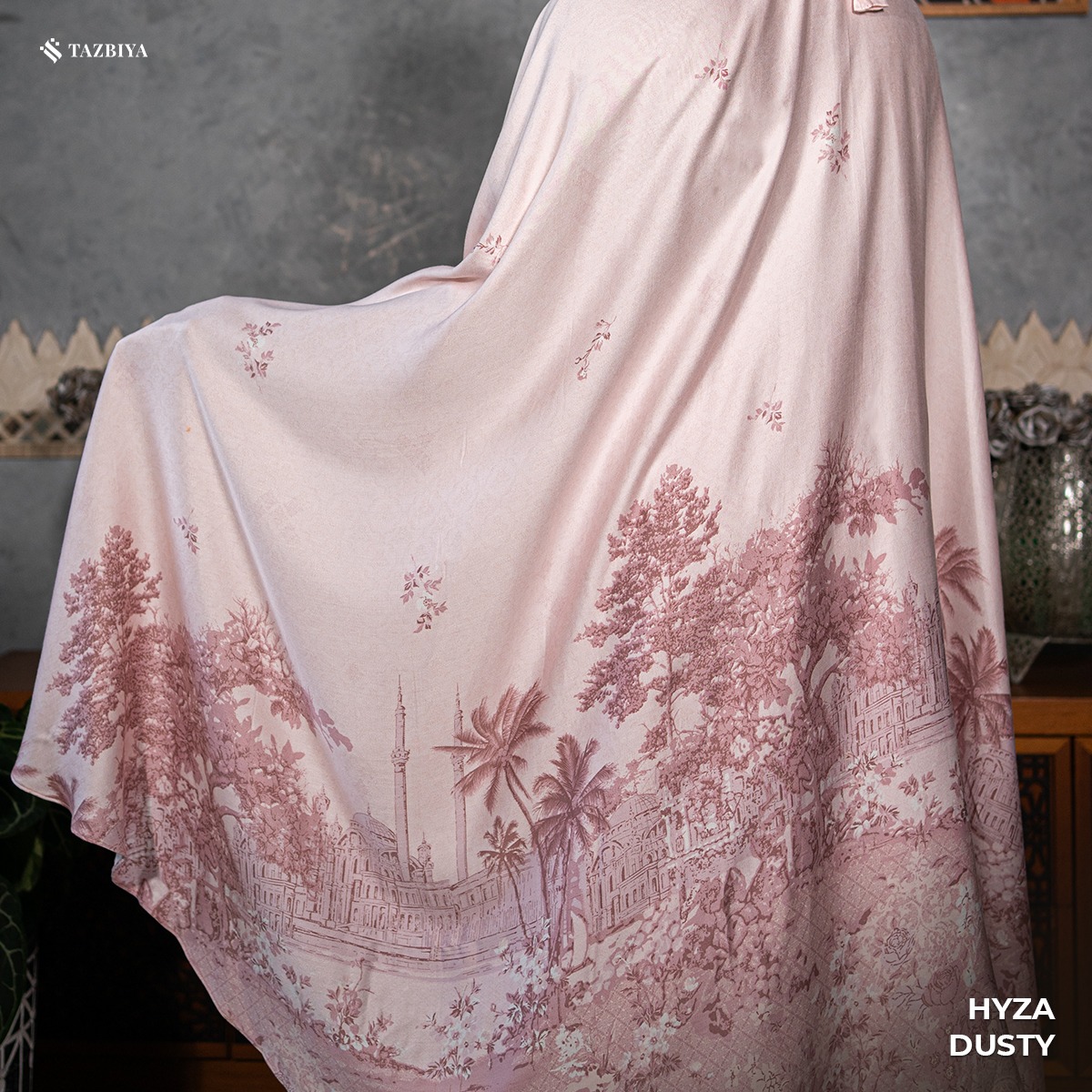 MUKENA TAZBIYA PREMIUM HYZA I Mukena Rayon Satin Jumbo Dewasa