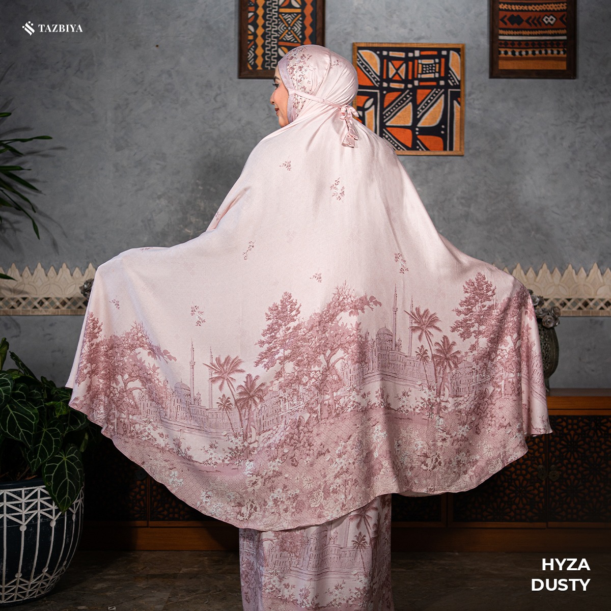 MUKENA TAZBIYA PREMIUM HYZA I Mukena Rayon Satin Jumbo Dewasa