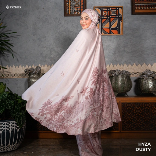 Image of MUKENA TAZBIYA PREMIUM HYZA I Mukena Rayon Satin Jumbo Dewasa