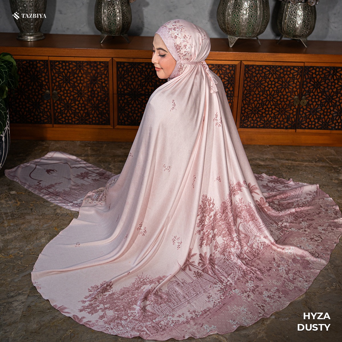 MUKENA TAZBIYA PREMIUM HYZA I Mukena Rayon Satin Jumbo Dewasa