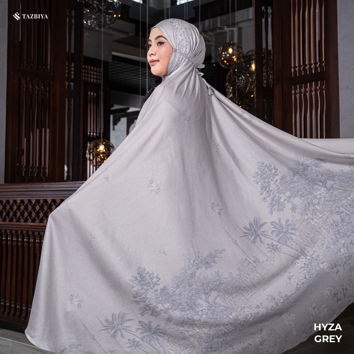 MUKENA TAZBIYA PREMIUM HYZA I Mukena Rayon Satin Jumbo Dewasa