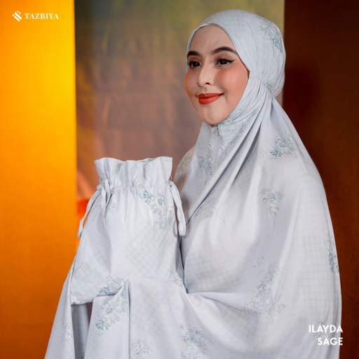 Image of TAZBIYA MUKENA ILAYDA SERIES | MUKENA RAYON PREMIUM 2IN1 DEWASA