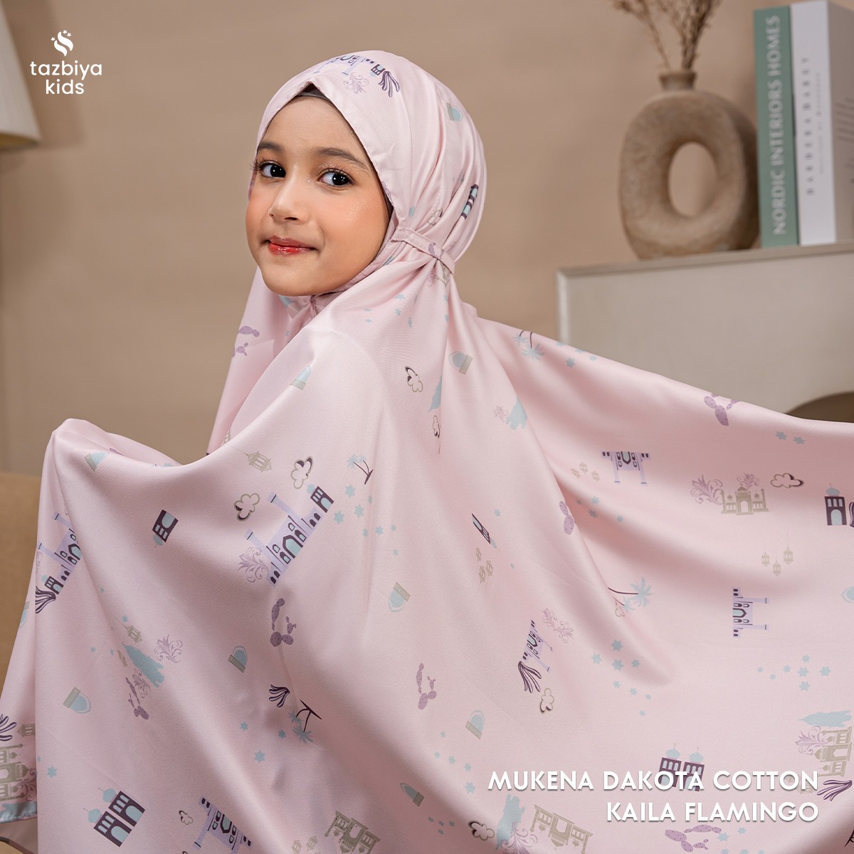 TAZBIYA MUKENA ANAK COTTON KAILA SERIES | Mukena Anak Motif TK SD SMP | Mukena Anak 4-14 Tahun