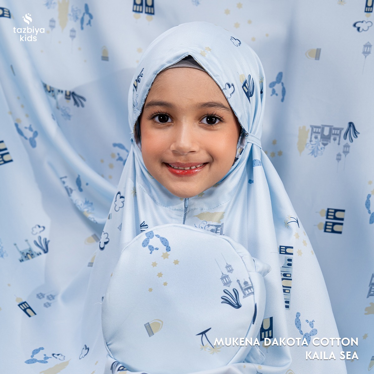 TAZBIYA MUKENA ANAK COTTON KAILA SERIES | Mukena Anak Motif TK SD SMP | Mukena Anak 4-14 Tahun
