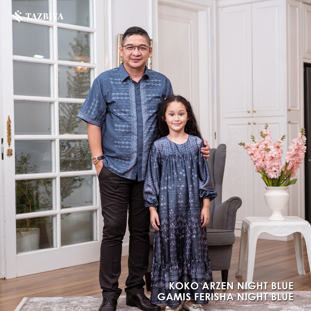 EXCLUSIVE SARIMBIT TAZBIYA X ADELIA PASHA SERIES GELAP | Sarimbit Keluarga | Set Sarimbit Lebaran | Sarimbit Terbaru 2025 | GAMIS LEBARAN