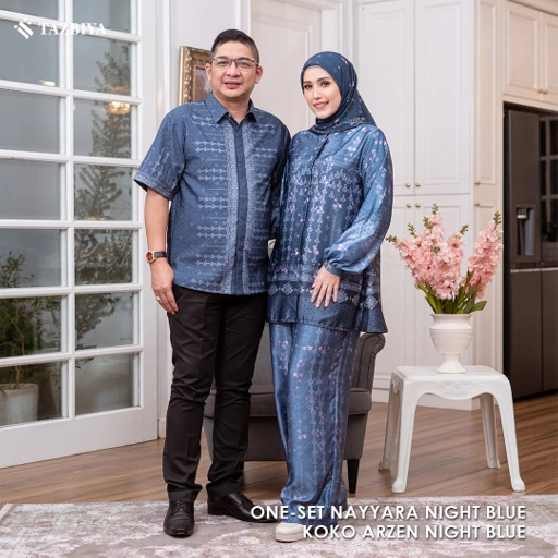 Image of EXCLUSIVE SARIMBIT TAZBIYA X ADELIA PASHA SERIES GELAP | Sarimbit Keluarga | Set Sarimbit Lebaran | Sarimbit Terbaru 2025 | GAMIS LEBARAN