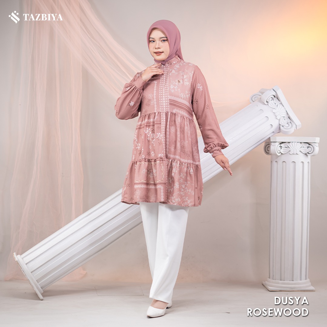 TAZBIYA MUSLIMWEAR TUNIK SHAKILA SPANDEX DUSYA SERIES