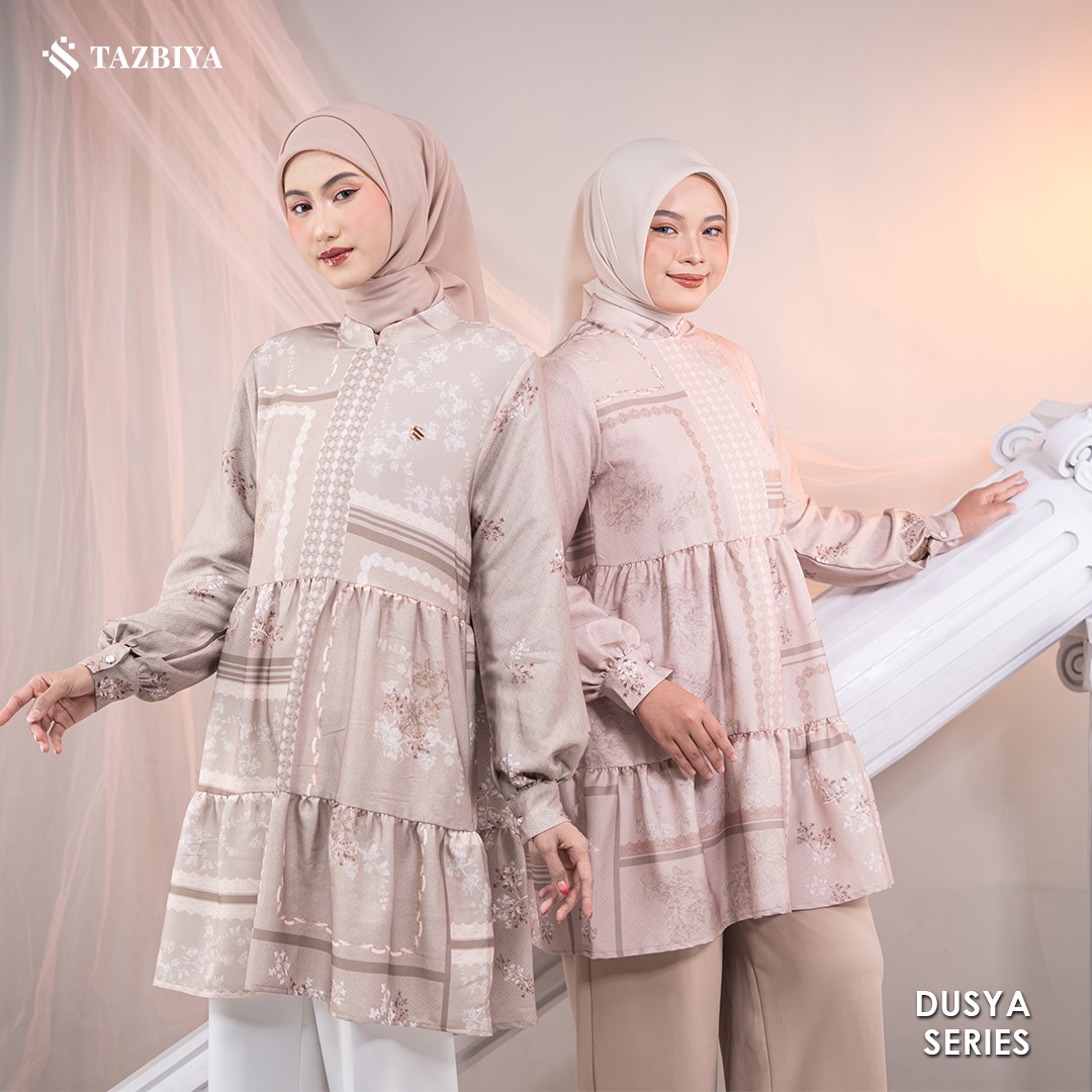 TAZBIYA MUSLIMWEAR TUNIK SHAKILA SPANDEX DUSYA SERIES