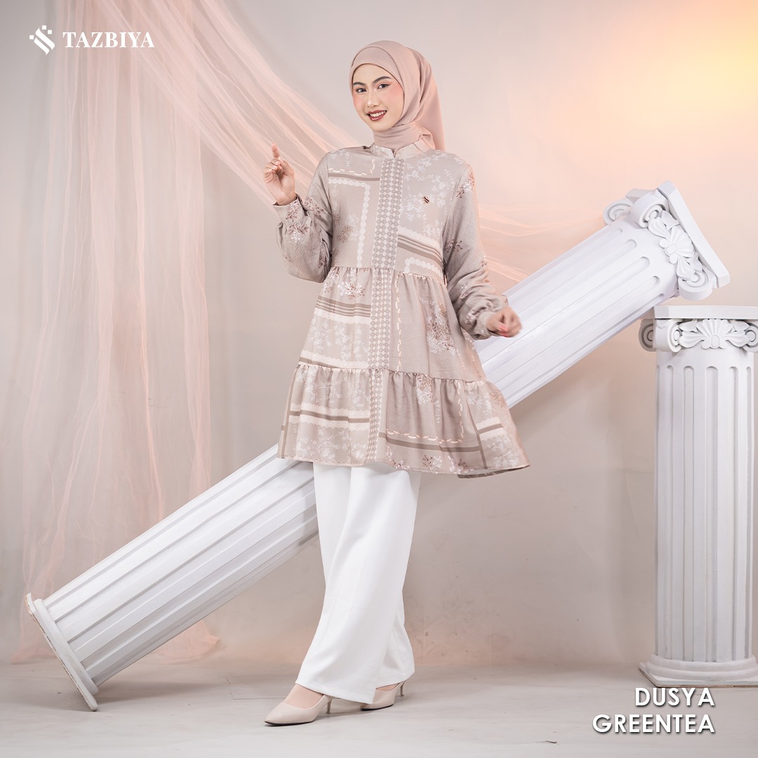 TAZBIYA MUSLIMWEAR TUNIK SHAKILA SPANDEX DUSYA SERIES