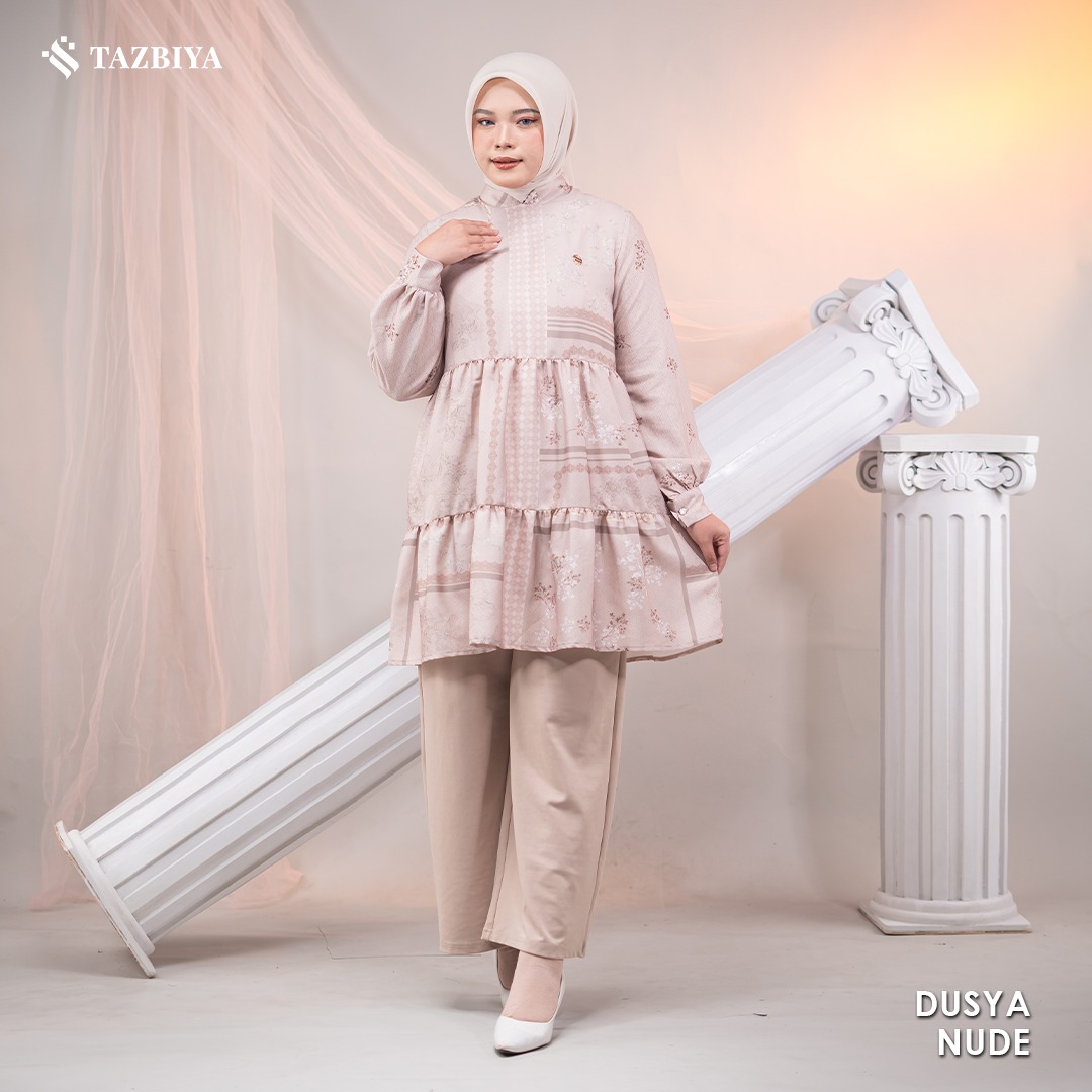 TAZBIYA MUSLIMWEAR TUNIK SHAKILA SPANDEX DUSYA SERIES