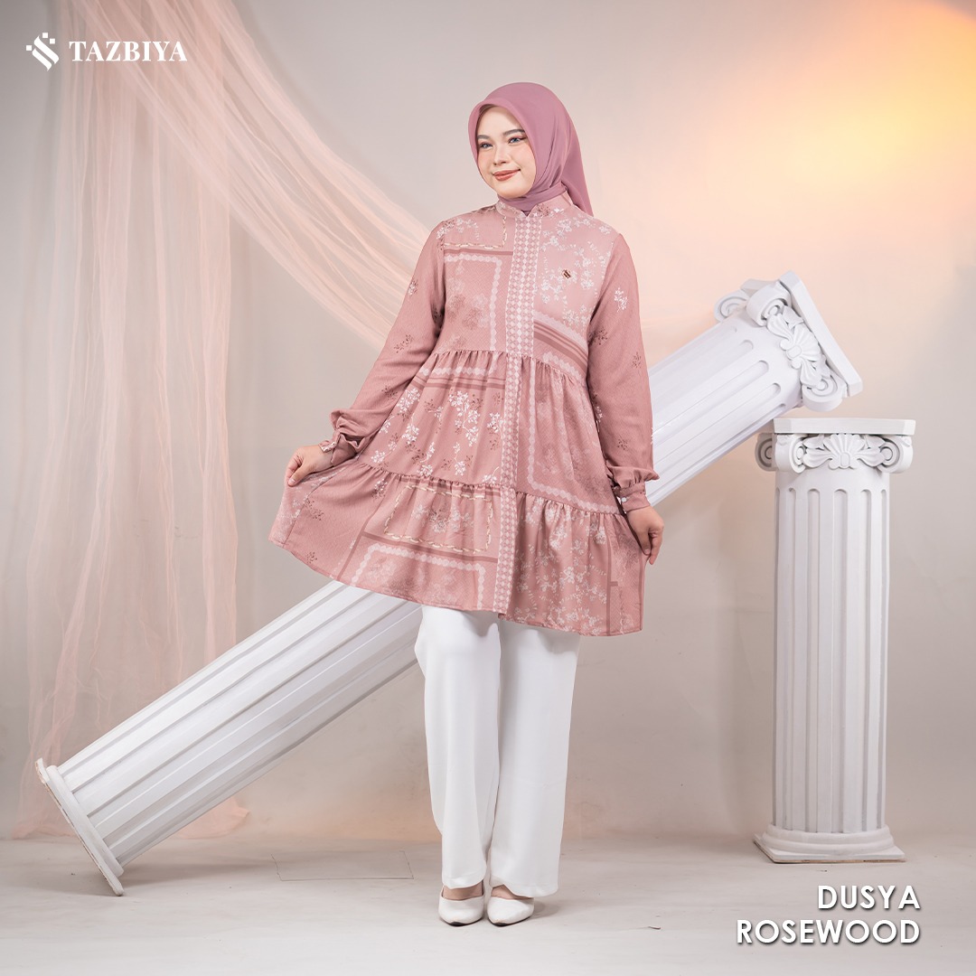 TAZBIYA MUSLIMWEAR TUNIK SHAKILA SPANDEX DUSYA SERIES