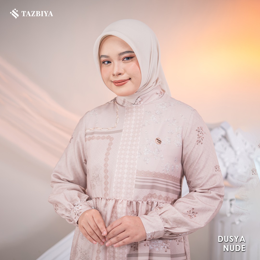 TAZBIYA MUSLIMWEAR TUNIK SHAKILA SPANDEX DUSYA SERIES