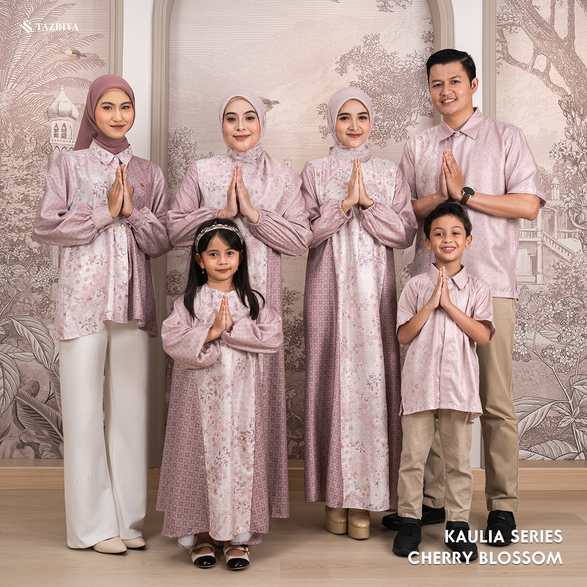 TAZBIYA SARIMBIT KAULIA SERIES | Baju Sarimbit Lebaran | Baju Sarimbit | Baju Sarimbit Keluarga | Sarimbit 2025