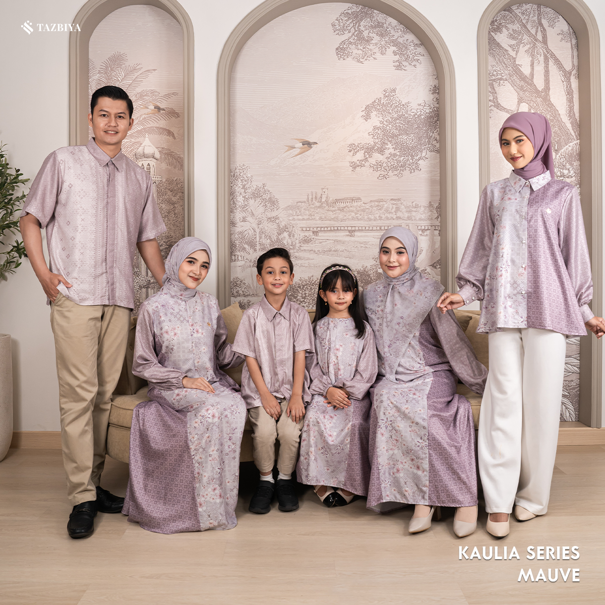 TAZBIYA SARIMBIT KAULIA SERIES | Baju Sarimbit Lebaran | Baju Sarimbit | Baju Sarimbit Keluarga | Sarimbit 2025