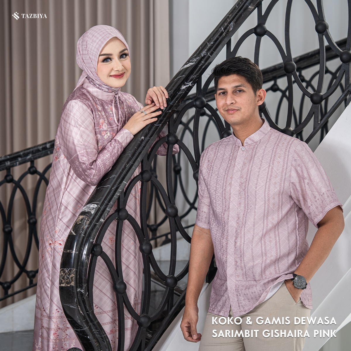 [PRE-ORDER] TAZBIYA SARIMBIT GISHAIRA SERIES | Baju Sarimbit Lebaran | Baju Sarimbit | Baju Sarimbit Keluarga | Sarimbit 2026