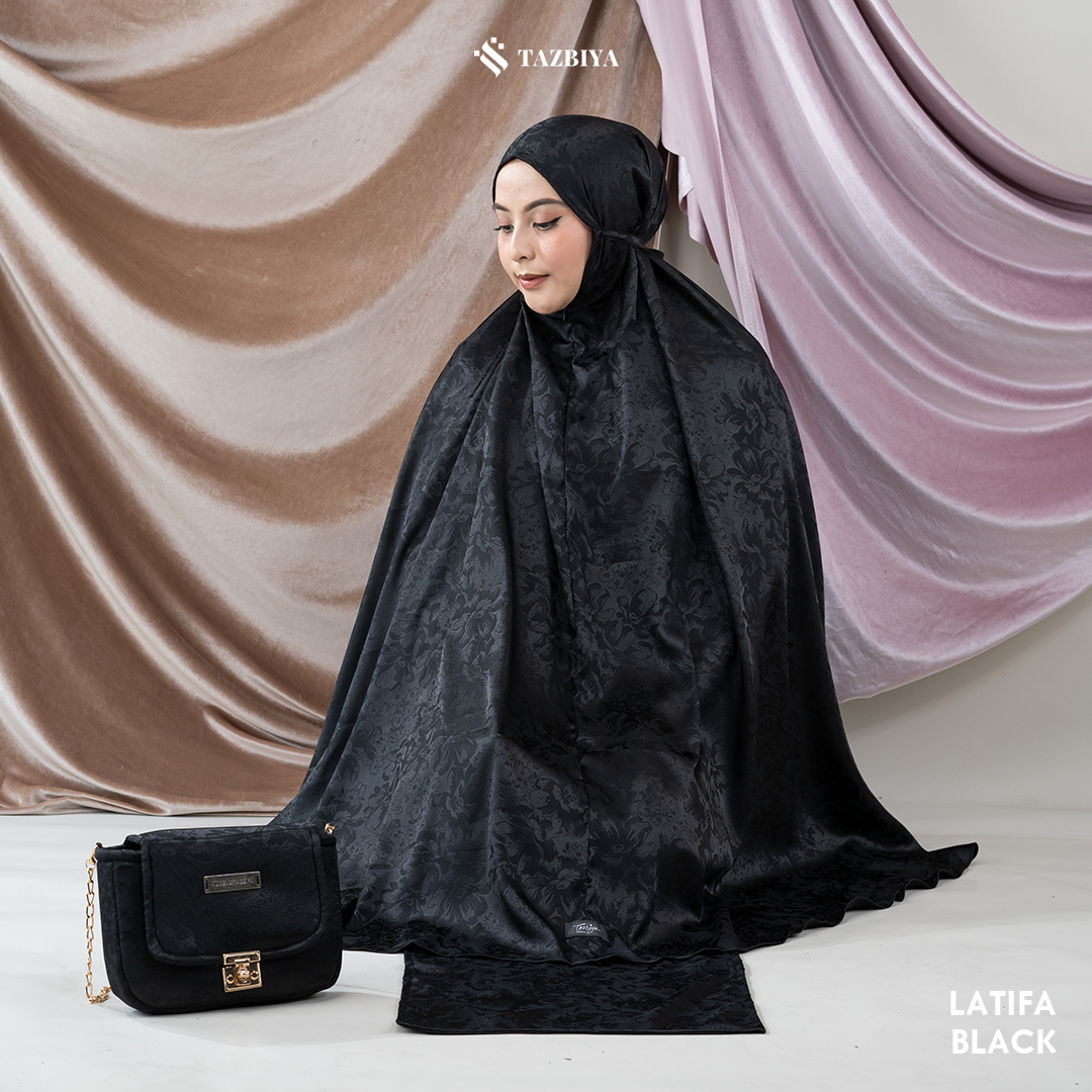 MUKENA DEWASA TAZBIYA PREMIUM SILKY LATIFA ALLSIZE