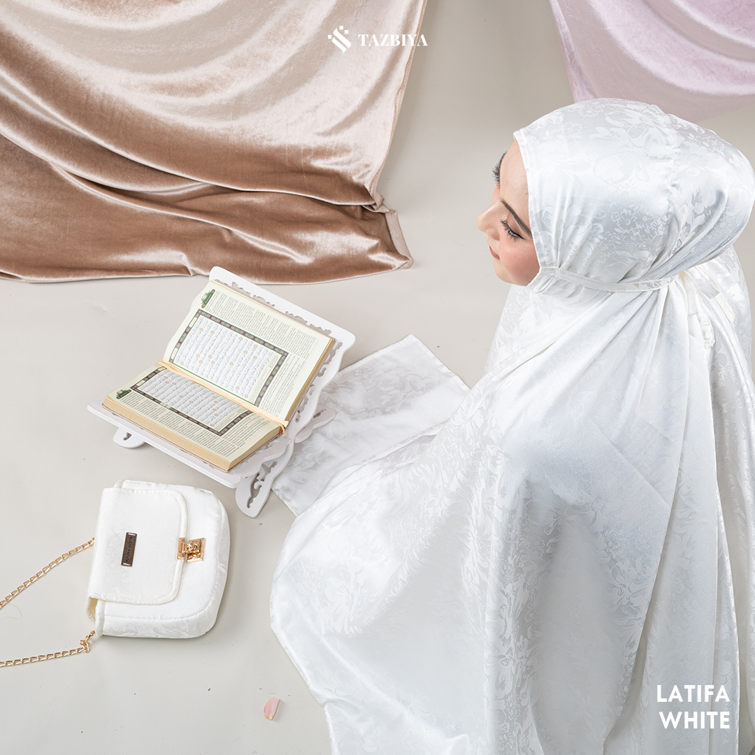 MUKENA DEWASA TAZBIYA PREMIUM SILKY LATIFA ALLSIZE