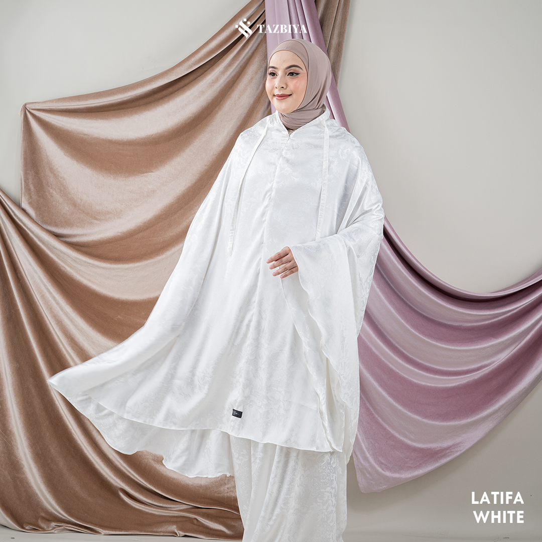 MUKENA DEWASA TAZBIYA PREMIUM SILKY LATIFA ALLSIZE