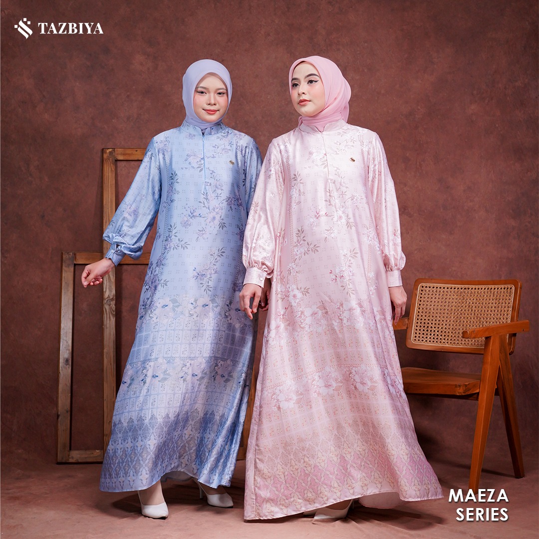 TAZBIYA MUSLIMWEAR GAMIS SILK PREMIUM MAEZA SERIES