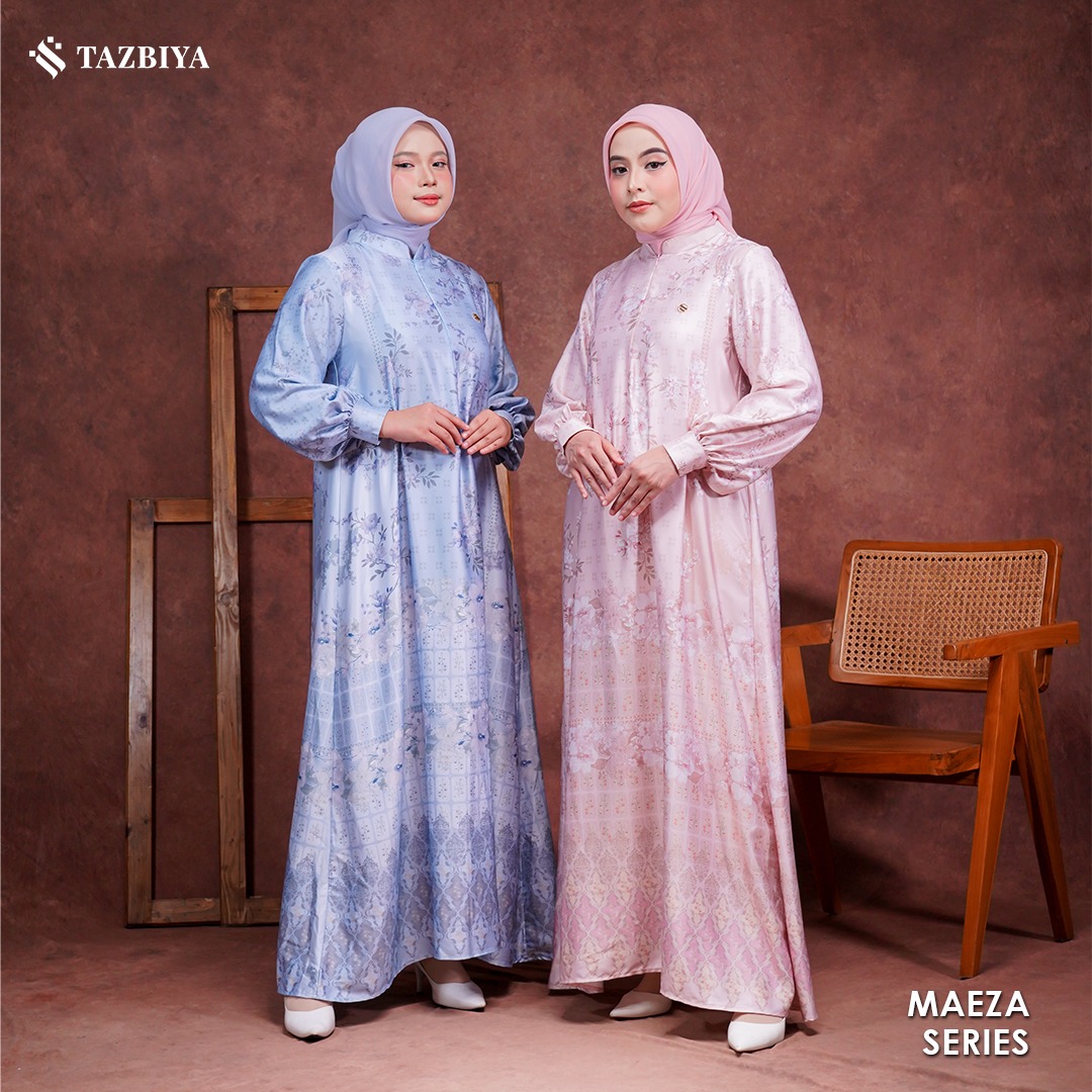 TAZBIYA MUSLIMWEAR GAMIS SILK PREMIUM MAEZA SERIES