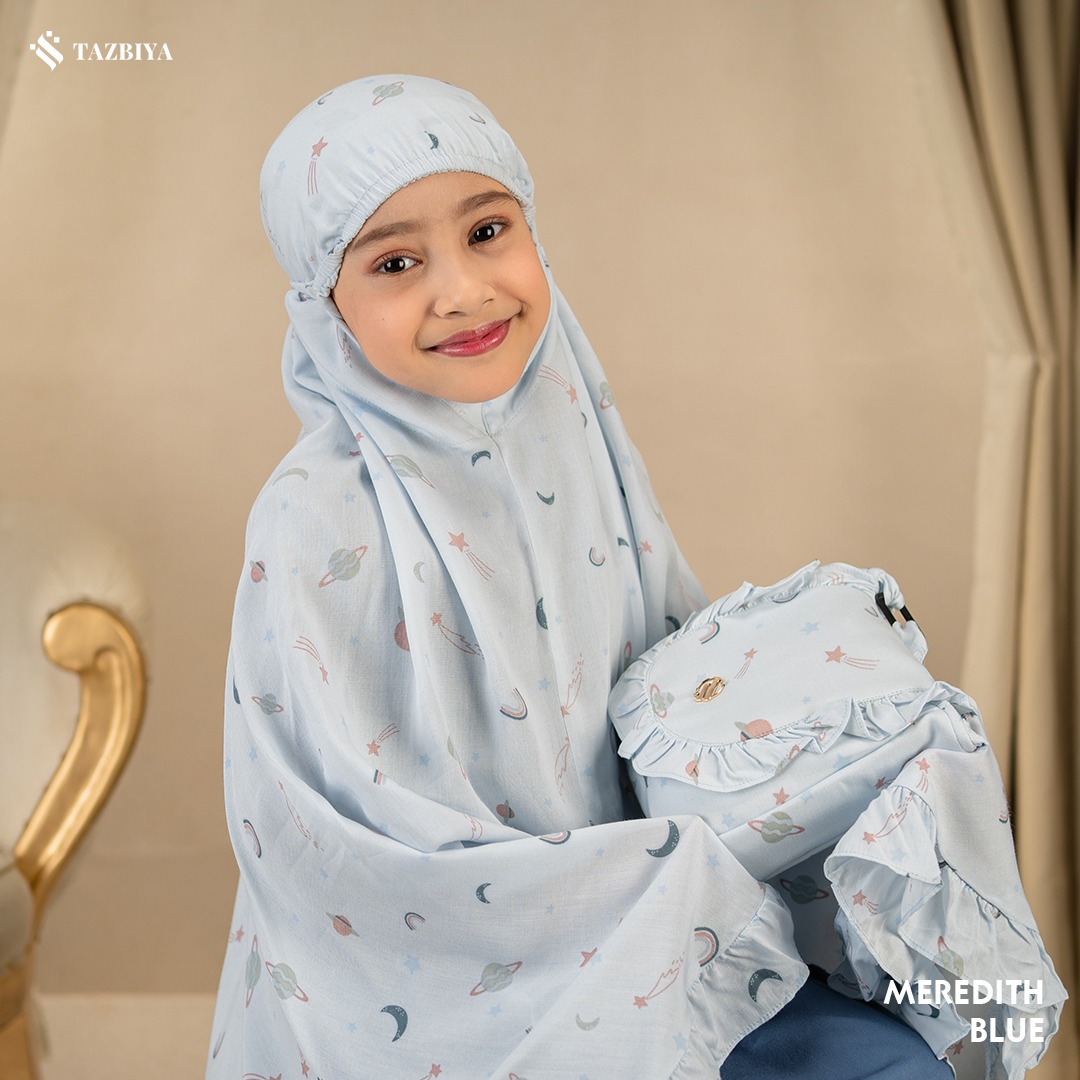 TAZBIYA MUKENA ANAK RAYON RUFFLE MEREDITH I Mukena Anak Motif TK SD SMP | Mukena Anak 4-14 Tahun
