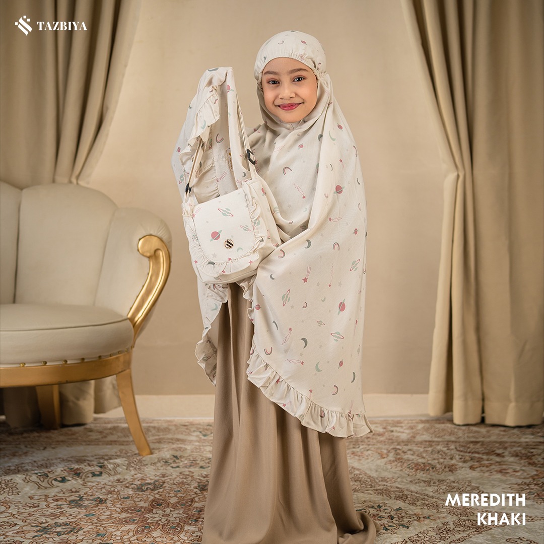 TAZBIYA MUKENA ANAK RAYON RUFFLE MEREDITH I Mukena Anak Motif TK SD SMP | Mukena Anak 4-14 Tahun