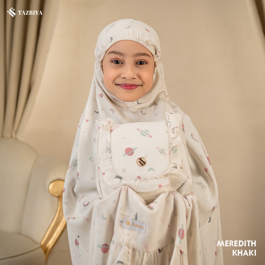 TAZBIYA MUKENA ANAK RAYON RUFFLE MEREDITH I Mukena Anak Motif TK SD SMP | Mukena Anak 4-14 Tahun