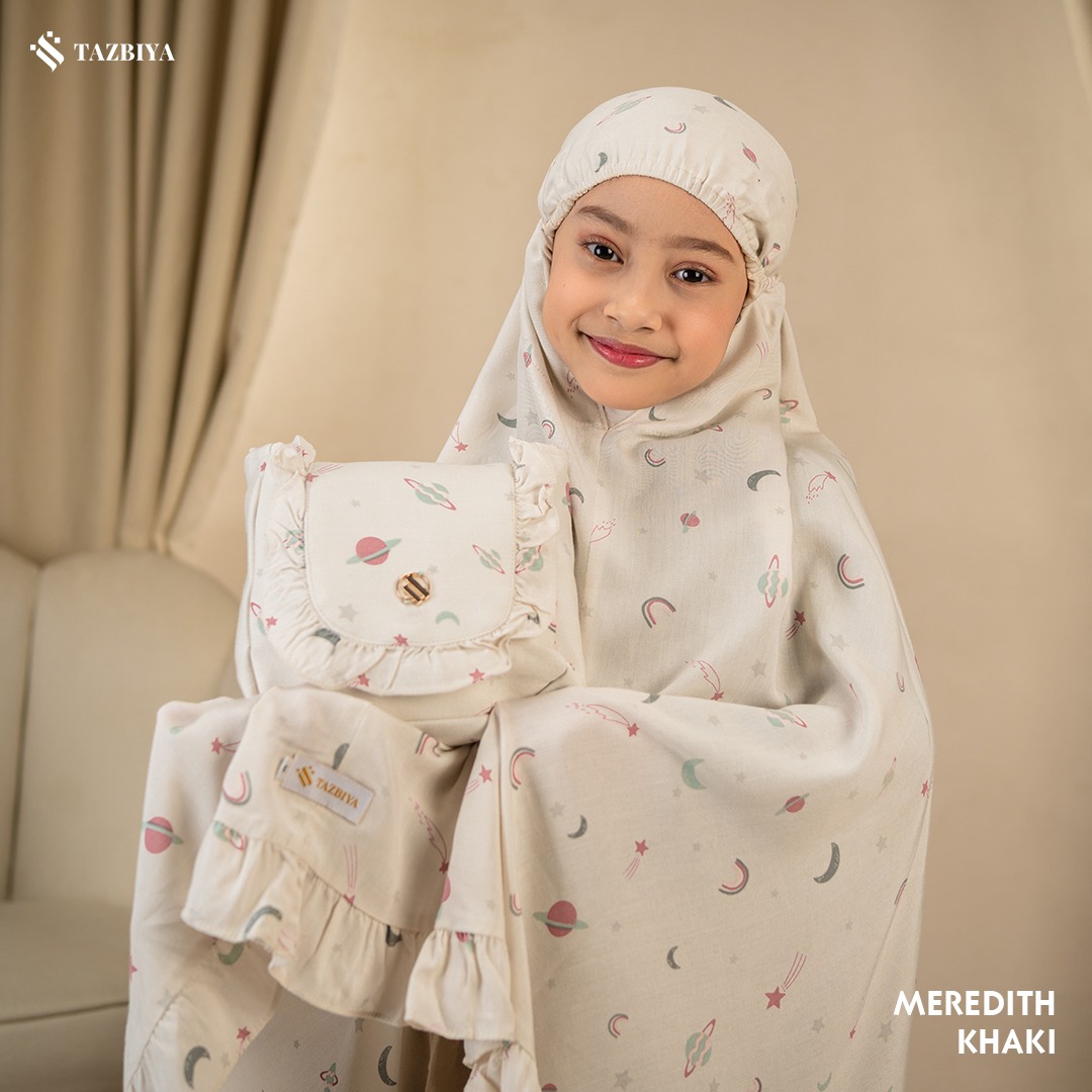 TAZBIYA MUKENA ANAK RAYON RUFFLE MEREDITH I Mukena Anak Motif TK SD SMP | Mukena Anak 4-14 Tahun