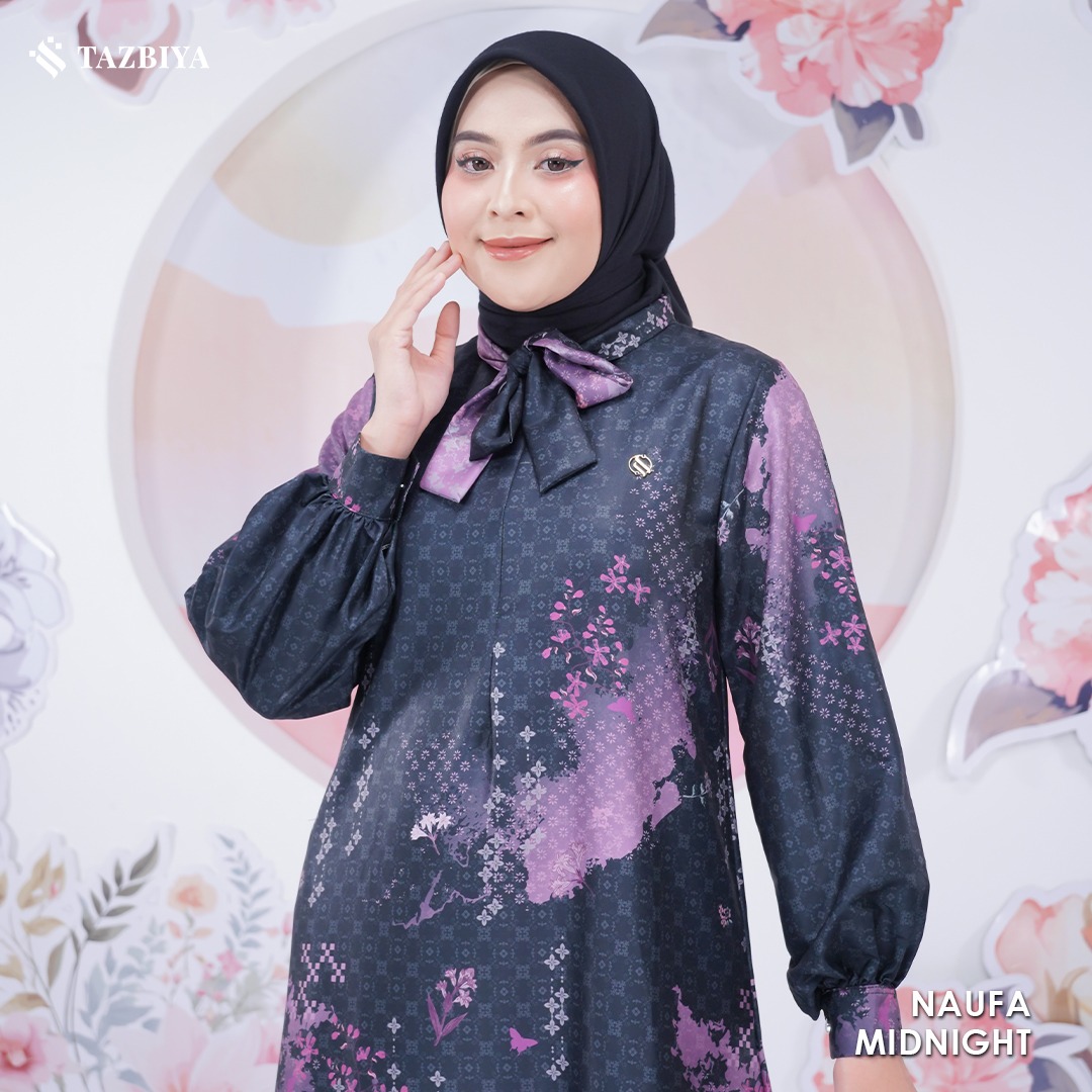 TAZBIYA MUSLIMWEAR GAMIS COTTON PREMIUM NAUFA SERIES