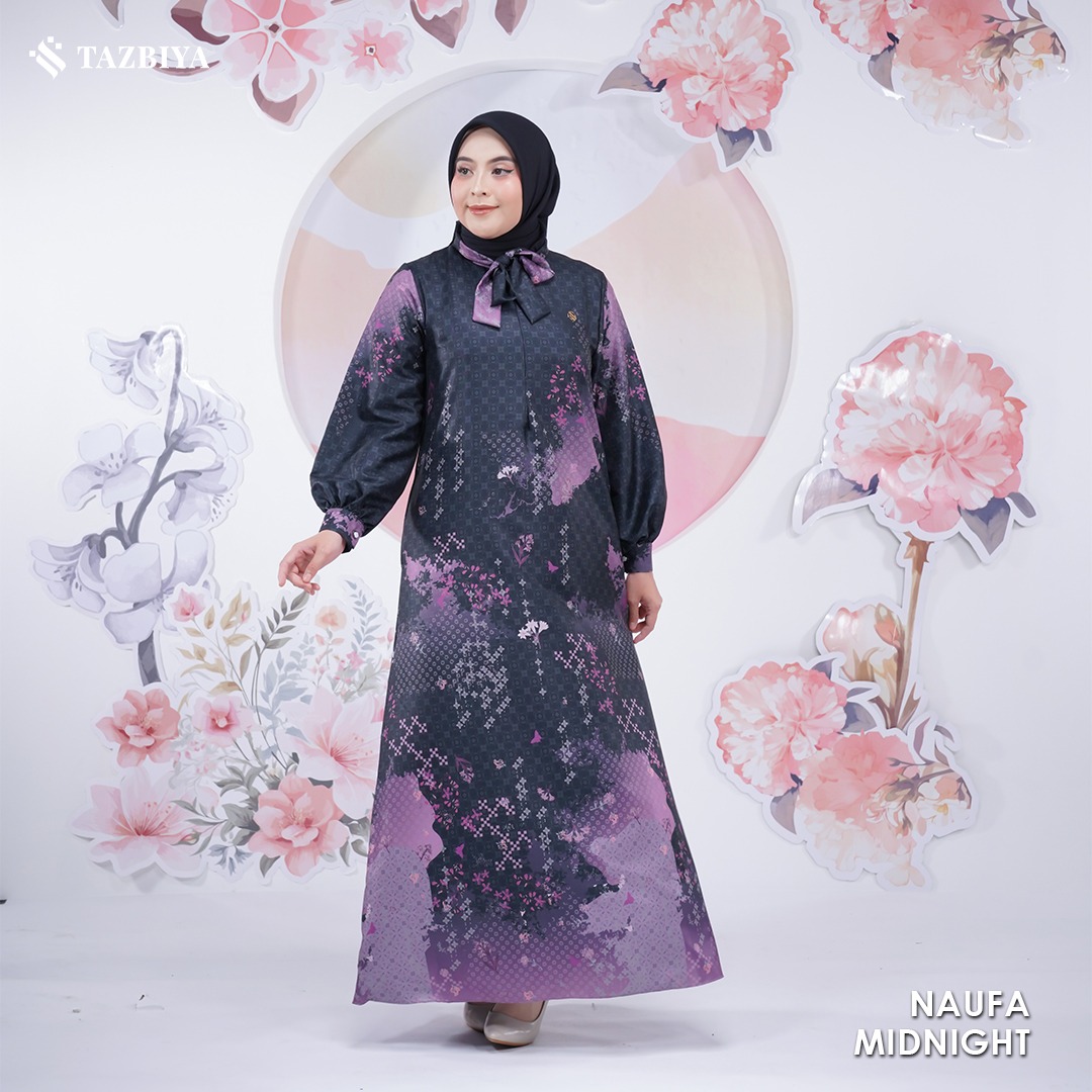 TAZBIYA MUSLIMWEAR GAMIS COTTON PREMIUM NAUFA SERIES