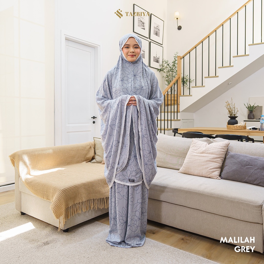 MUKENA TAZBIYA ALLOVER 2IN1 MALILAH SERIES ALLSIZE