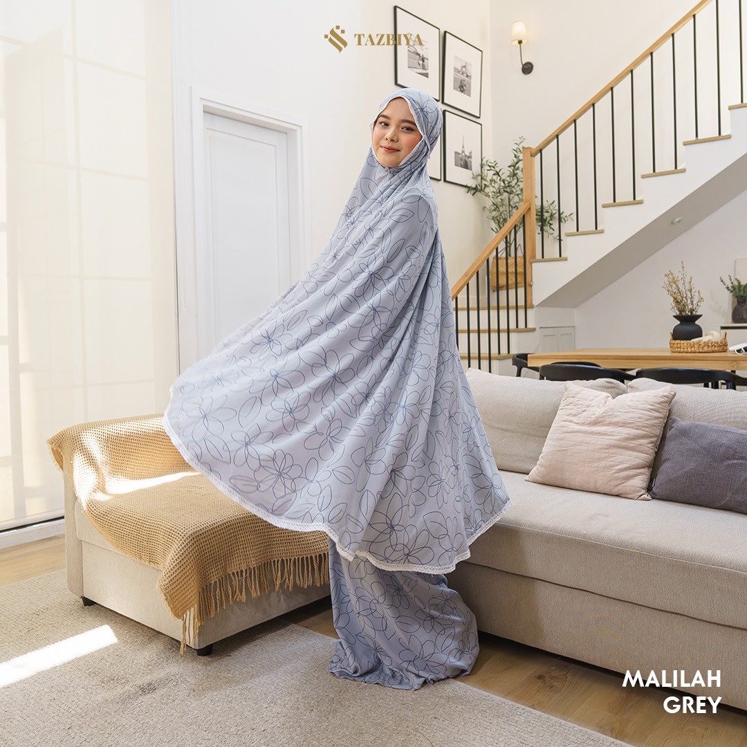 MUKENA TAZBIYA ALLOVER 2IN1 MALILAH SERIES ALLSIZE