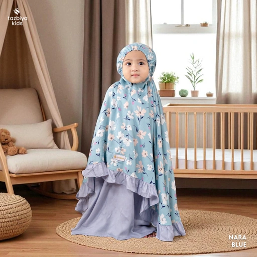 Image of TAZBIYA MUKENA ANAK KECIL RAYON RUFFLE SERIES | Mukena Anak Motif TK SD | Mukena Anak 1-4 Tahun