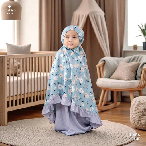Image of TAZBIYA MUKENA ANAK KECIL RAYON RUFFLE SERIES | Mukena Anak Motif TK SD | Mukena Anak 1-4 Tahun