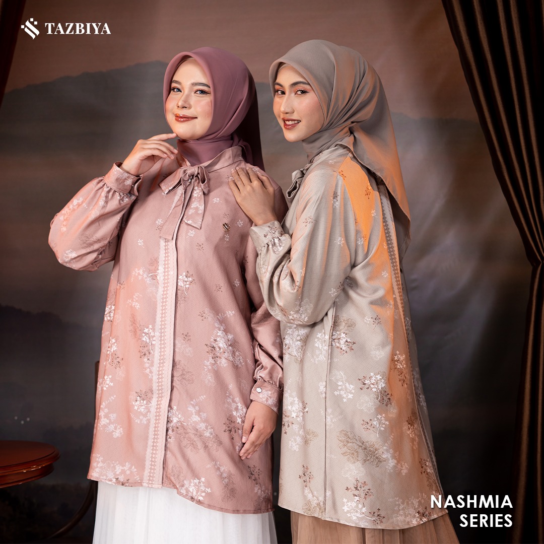TAZBIYA MUSLIMWEAR TUNIK SHAKILA SPANDEX NASHMIA SERIES