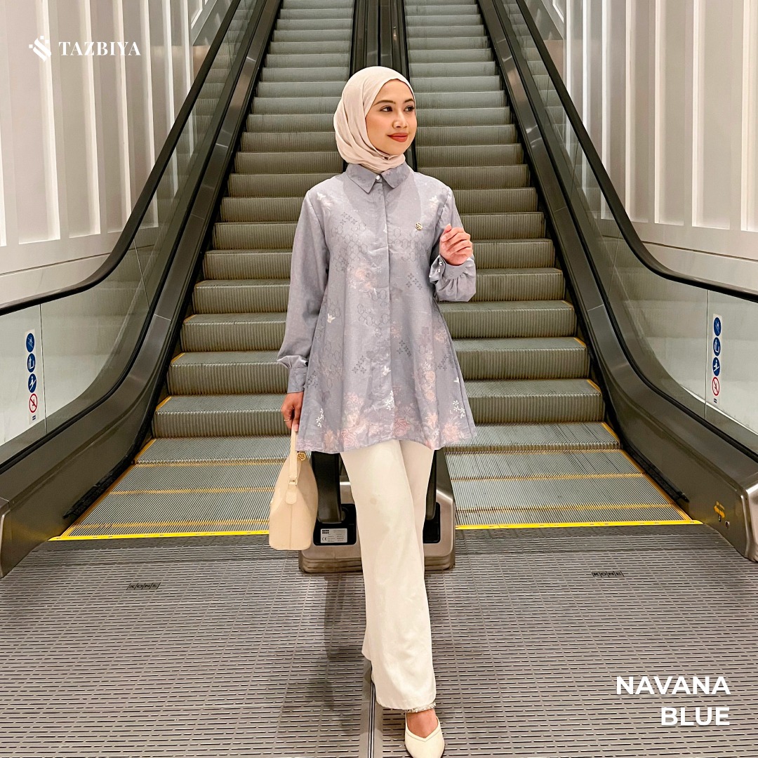 TAZBIYA BLOUSE NAVANA SERIES | BLOUSE PREMIUM | ATASAN WANITA