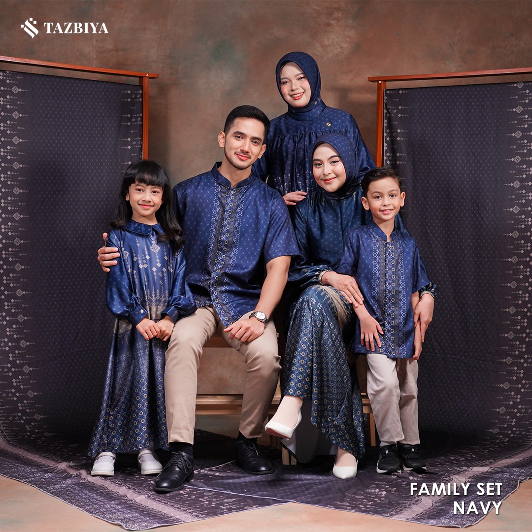 TAZBIYA SARIMBIT SERIES GELAP | Baju Sarimbit Lebaran | Baju Sarimbit | Baju Sarimbit Keluarga | Sarimbit 2025