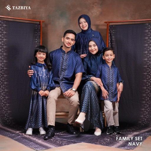 Image of TAZBIYA SARIMBIT SERIES GELAP | Baju Sarimbit Lebaran | Baju Sarimbit | Baju Sarimbit Keluarga | Sarimbit 2025